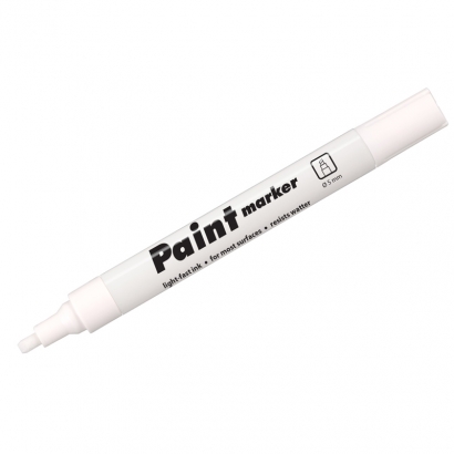 Маркер-краска Centropen Paint Marker 9100 белый 5 мм лаковый