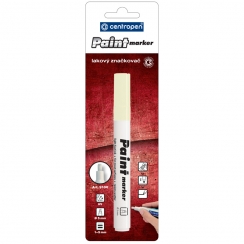 Маркер-краска Centropen Paint Marker 9100 белый 5 мм лаковый