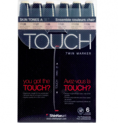 Touch Twin 6 Skin набор маркеров для скетчинга (телесные)