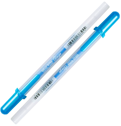 Глянцевая ручка-контур Sakura Glaze 3D Roller Blue для всех поверхностей синяя
