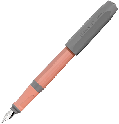 Перьевая ручка Kaweco Perkeo Cotton Candy розово-серая в пластиковом корпусе корпусе с синим картриджем