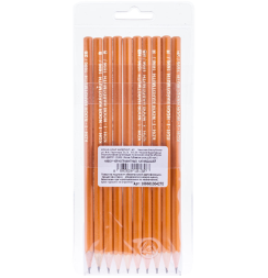 Набор чернографиных простых карандашей разной жесткости Koh-i-noor Hardtmuth, 10 штук