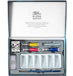Акварельный набор Cotman Postcard Gift Collection Winsor&Newton в подарочной упаковке