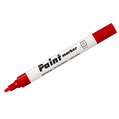 Маркер-краска Centropen Paint Marker 9100 красный 5 мм лаковый