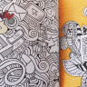 Арт Раскраска "Фантазии" для маркеров и карандашей А4 / 48 страниц срисовки для скетчинга купить в художественном магазине Проскетчинг