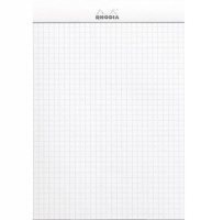 Блокнот в клетку Rhodia Pad Basics №16 белый А5 / 80 листов