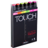 Купить оригинальные маркеры для скетчей Touch Twin в наборе из 6 штук флюоресцентные цвета в интернет-магазине товаров для скетчинга и рисования ПРОСКЕТЧИНГ