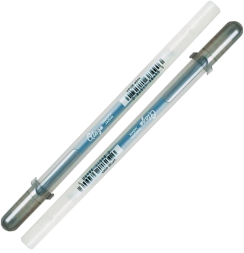 Глянцевая ручка-контур Sakura Glaze 3D Roller Gray для всех поверхностей серый