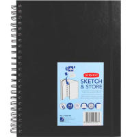 Блокнот для зарисовок Derwent Sketch & Store на пружине А4 / 56 листов / 165 гм