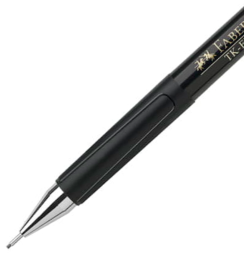 Карандаш механический Faber-Castell TK-Fine 2317 в черном корпусе с ластиком, грифель 0.7 мм HB