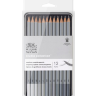 Набор чернографитовых карандашей Winsor&Newton Studio Collection 12 штук (4H-6B) купить в художественном магазине Скетчинг Про с доставкой по всему миру