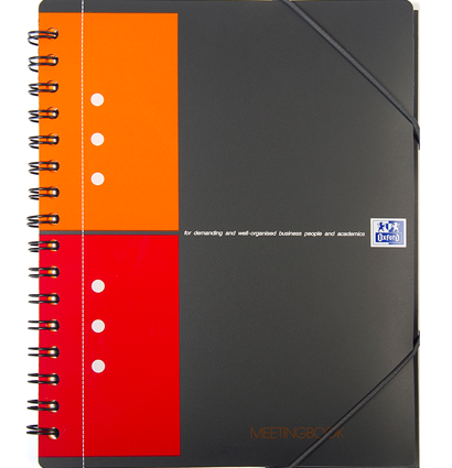 Бизнес-тетрадь Oxford International MeetingBook клетка папка с ...