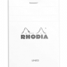 Блокнот в линейку Rhodia Basics мягкая обложка белый 7.4 х 10.5 см / 70 листов / 80 гм