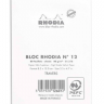 Блокнот в линейку Rhodia Basics мягкая обложка белый 7.4 х 10.5 см / 70 листов / 80 гм