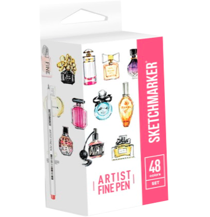 Набор 48 линеров капиллярных Sketchmarker Artist Pen