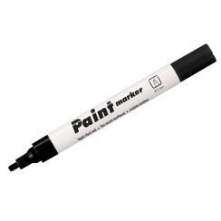 Маркер-краска Centropen Paint Marker 9100 черный 5 мм лаковый