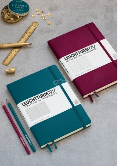 Записная книжка Leuchtturm «Medium» A5 в клетку тихоокеанский зеленый 251 стр.