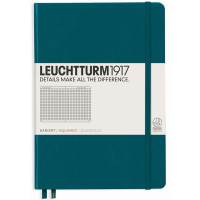 Записная книжка Leuchtturm «Medium» A5 в клетку тихоокеанский зеленый 251 стр.