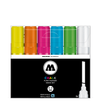 Набор меловых маркеров Molotow CHALK Marker "Базовый 2" 6 шт / 8 мм