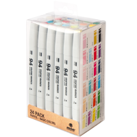 Набор маркеров 24 штуки MTN Marker Graphic 94  "Основные B и пастельные цвета"