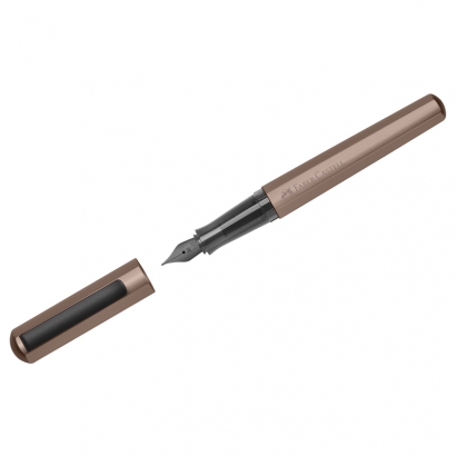 Ручка перьевая Faber-Castell Hexo бронзовый шестигранный корпус перо 0.75 мм