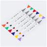 Набор двусторонних маркеров для скетчинга MESHU 6 основных цветов
