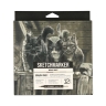 Набор 12 серых маркеров Sketchmarker Brush Pro Gray Set