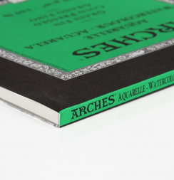 Arches Aquarelle Fin альбом для акварели из хлопка 21х31см / 12 листов / 300 гм (среднезернистая)