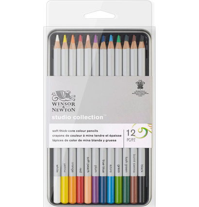 Набор цветных карандашей Winsor&Newton Studio Collection 12 цветов в пенале