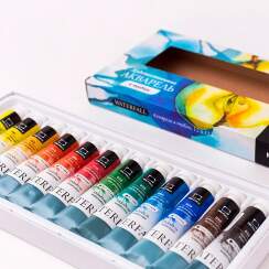 Набор акварельных красок Малевичъ Waterfall 12 цветов тубы 12 мл