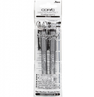 Набор черных ручек для каллиграфии Copic Multiliner Calligraphy 2 штуки (4 мм, 2 мм)