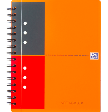 Бизнес-тетрадь Oxford International MeetingBook линейка папка с пластиковой обложкой А5 / 80 листов