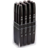 Купить набор маркеров для скетчинга оригинальные Touch Twin 12 штук теплые серые цвета в интернет-магазине товаров для скетчинга и рисования ПРОСКЕТЧИНГ
