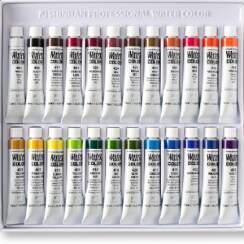 Набор акварельных красок в тубах ShinHanart Watercolor Pro 24 цвета