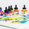 Набор акриловых чернил Amsterdam Acrylic Ink Lettering Set 6 цветов для леттеринга купить в художественном магазине СКЕТЧИНГ ПРО с доставкой по РФ и СНГ