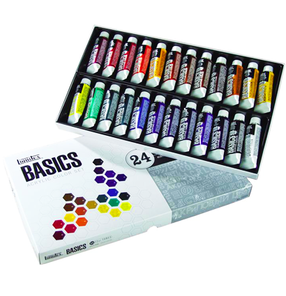 Набор акриловых красок Liquitex Acrylic Basics 24 цвета в тубах 22 мл