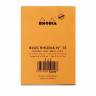 Блокнот нелинованный Rhodia Basics мягкая обложка оранжевый 8.5 х 12 см / 70 листов / 80 гм
