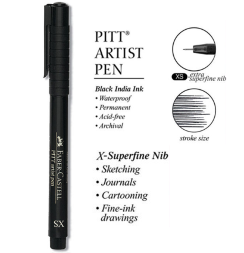 Ручка капиллярная линер Faber Castell Pitt Artist Pen Black черный