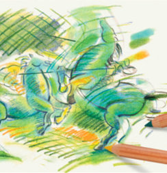 Пастельные карандаши Faber-Castell Pitt Pastel Pencils "Сепия и черный" в наборе 3 цвета