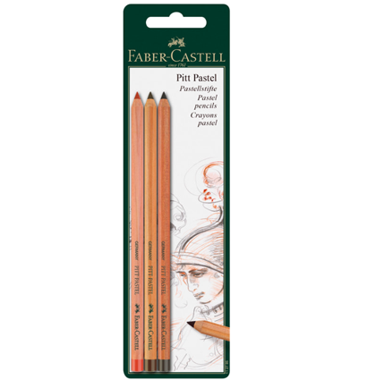Пастельные карандаши Faber-Castell Pitt Pastel Pencils "Сепия и черный" в наборе 3 цвета