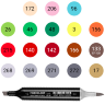 Набор маркеров Finecolour Brush для онлайн-курса по скетчингу Highlights, 18 цветов купить в художественном магазине Скетчинг ПРО с доставкой по РФ И СНГ