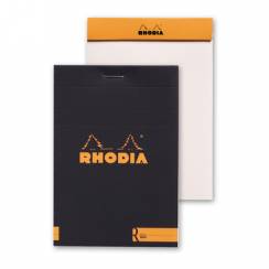 Блокнот нелинованный Rhodia Basics мягкая обложка черный 8.5 х 12 см / 70 листов / 80 гм
