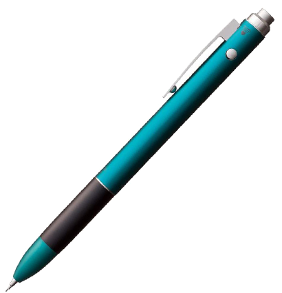 Ручка шариковая зеленый корпус Tombow ZOOM L102 Multi 3 в 1 (2 стержня: черный, красный + мех. карандаш)