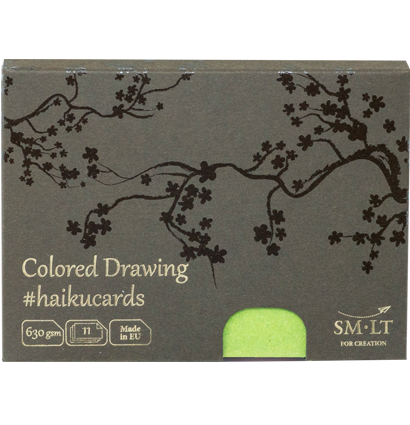 Набор разноцветных открыток SMLT Colored Drawing Mix #Haikucards для иллюстраций А6 / 11 штук / 630 гм