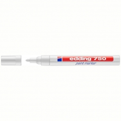 Маркер-краска Edding 750 белый 2-4 мм