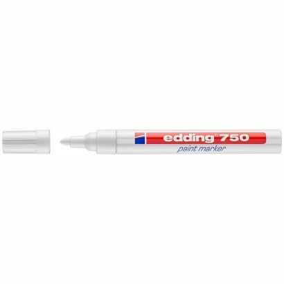Маркер-краска Edding 750 белый 2-4 мм
