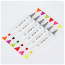 Набор двусторонних маркеров для скетчинга MESHU 6 флуоресцентных цветов