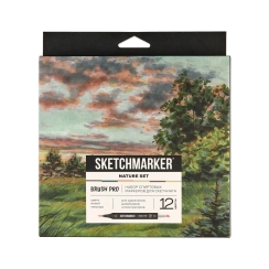 Набор 12 маркеров Sketchmarker Brush Pro Nature Set