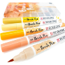 Акварельные маркеры Ecoline Brush Pen в наборе 5 Skin (телесные) Эколайн купить для акварельного скетчинга в магазине маркеров ПРОСКЕТЧИНГ с доставкой по РФ