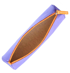 Пенал Rhodia Rhodiarama круглый на молнии из искусственной кожи, ирис